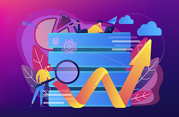 Image showing Big data tools concept vector illustration.