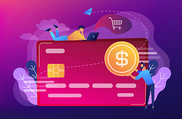 Image showing Credit card concept vector illustration.