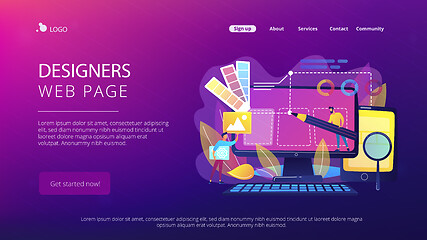 Image showing Web design development concept vector illustration