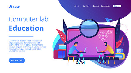 Image showing Computer Lab education landing page.
