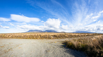 Image showing Mount Ruapehu volcano in New Zealand