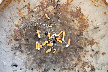 Image showing typical ashtray from above