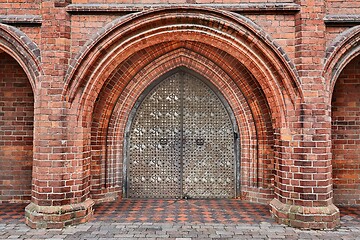 Image showing Old Church Door