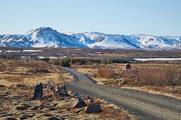 Image showing Gravel road in Iceland