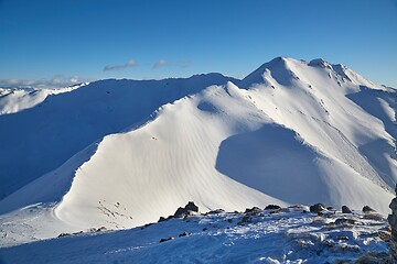 Image showing Mountains covered with snow