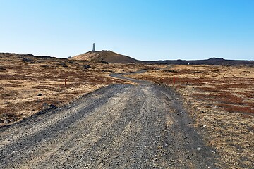 Image showing Gravel Road in Iceland