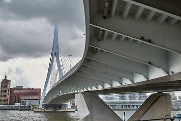 Image showing Rotterdam sightseeing near the center, bridge structure