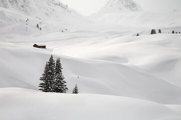 Image showing Winter Mountains Landscape in the Alps