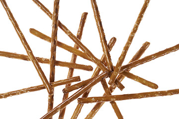 Image showing salt sticks closeup