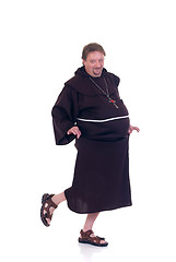 Image showing Halloween, funny monk