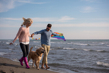 Image showing happy couple enjoying time together at beach