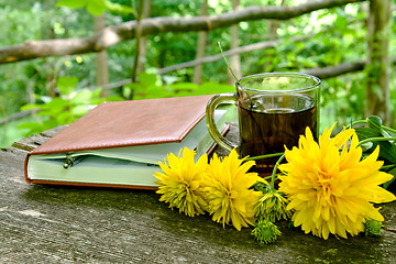 Image showing tea time in garden