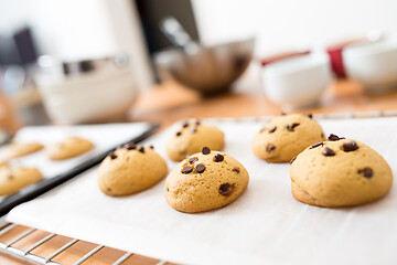 Image showing Homemade chocolate cookies