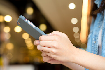 Image showing Woman hold with cellphone