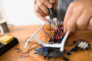 Image showing Welding with accessories on drone