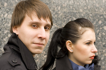 Image showing portrait of vintage style couple