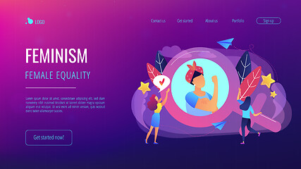 Image showing Feminism concept vector illustration.