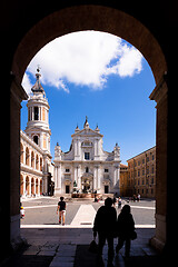 Image showing the Basilica della Santa Casa in Italy Marche