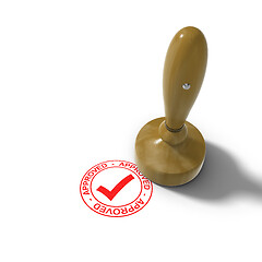 Image showing typical office stamp with clipping path