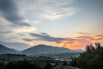 Image showing nice view in Italy Marche near Camerino