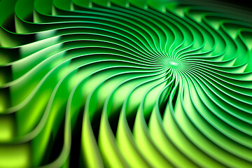 Image showing abstract green swirl