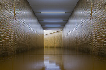 Image showing A typical underground corridor background