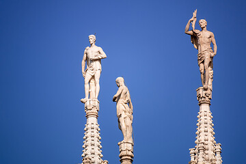 Image showing statue at Cathedral Milan Italy