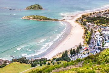 Image showing Bay Of Plenty view from Mount Maunganui