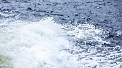 Image showing stormy ocean scenery background