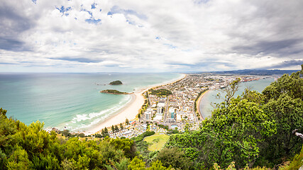 Image showing Bay Of Plenty view from Mount Maunganui