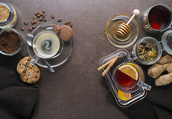 Image showing Coffee tea