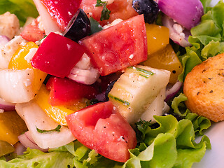 Image showing Plate with greek salad