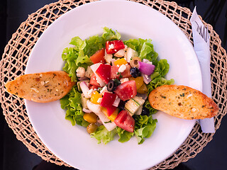 Image showing Plate with greek salad