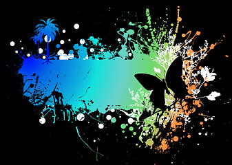 Image showing butterfly rainbow subtle