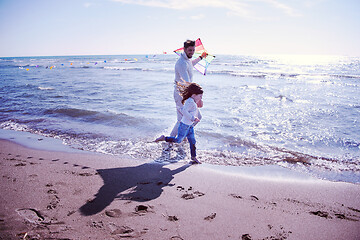 Image showing happy family enjoying vecation during autumn day