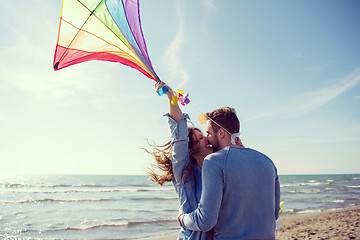 Image showing Couple enjoying time together at beach