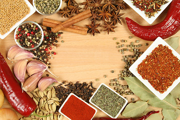 Image showing Variety of spices