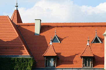 Image showing Tiled roof