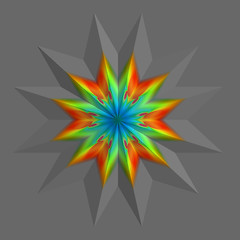 Image showing Colored Star