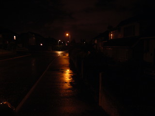 Image showing street at night 