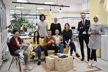 Image showing Business team portrait at modern startup office