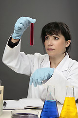 Image showing Scientist research experiment