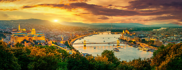 Image showing Twilight in Budapest