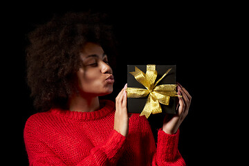 Image showing Black Friday sale, gift, present, celebration concept.