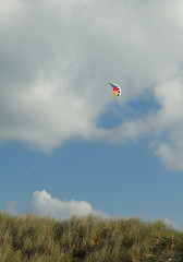 Image showing Kite over dune
