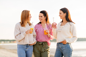 Image showing young women with non alcoholic drinks talking
