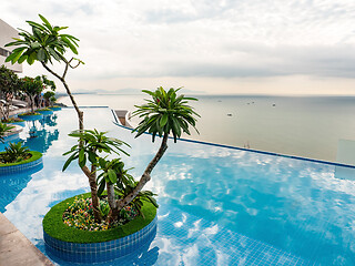 Image showing Rooftop eternity pool in Vietnam