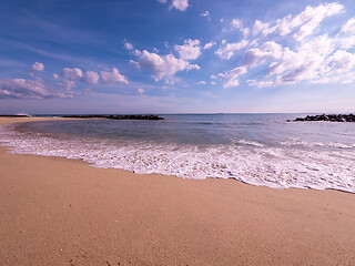 Image showing Empty beach and sea in Thailand