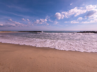 Image showing Empty beach and sea in Thailand