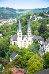 Image showing aerial view to the church of Siegen Germany